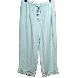 Crazy Horse A Liz Claiborne Co Womens Linen/Rayon Capri Pant Light Green Size 14